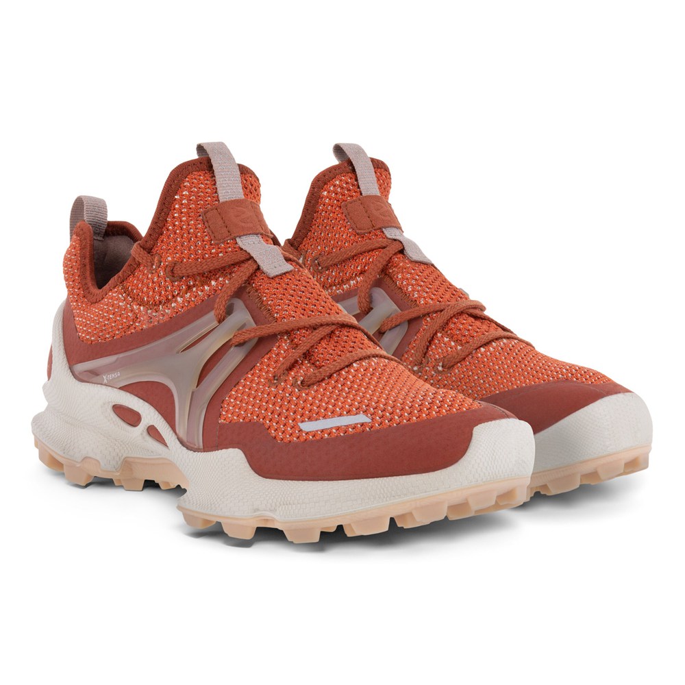 Tenis De Montaña Mujer - ECCO Biom C-Trail Bajos Tex - Naranjas - PAX523749